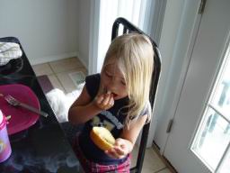 Sierra at dinner table.JPG